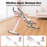 WARMOUNTS Ab Workout Equipment, Ab Machine for Home Gym Fitness, Adjustable Ab Trainer Exercise Equipment for Abdominal Exercise, Foldable, LCD Display