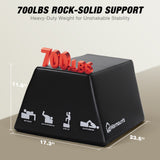 WARMOUNTS Hip Thrust Bench, 17.6" x 15.7" Multi-Functional Total Body Workout Box for Hip Thrust Box, Glute Bridge, Box Jump Training, Hip Thrust Machine at Home Gym