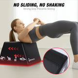 WARMOUNTS Hip Thrust Bench, 17.6" x 15.7" Multi-Functional Total Body Workout Box for Hip Thrust Box, Glute Bridge, Box Jump Training, Hip Thrust Machine at Home Gym