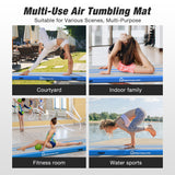 Air Track Tumbling Mat, Inflatable Pump Portable Storage Bag