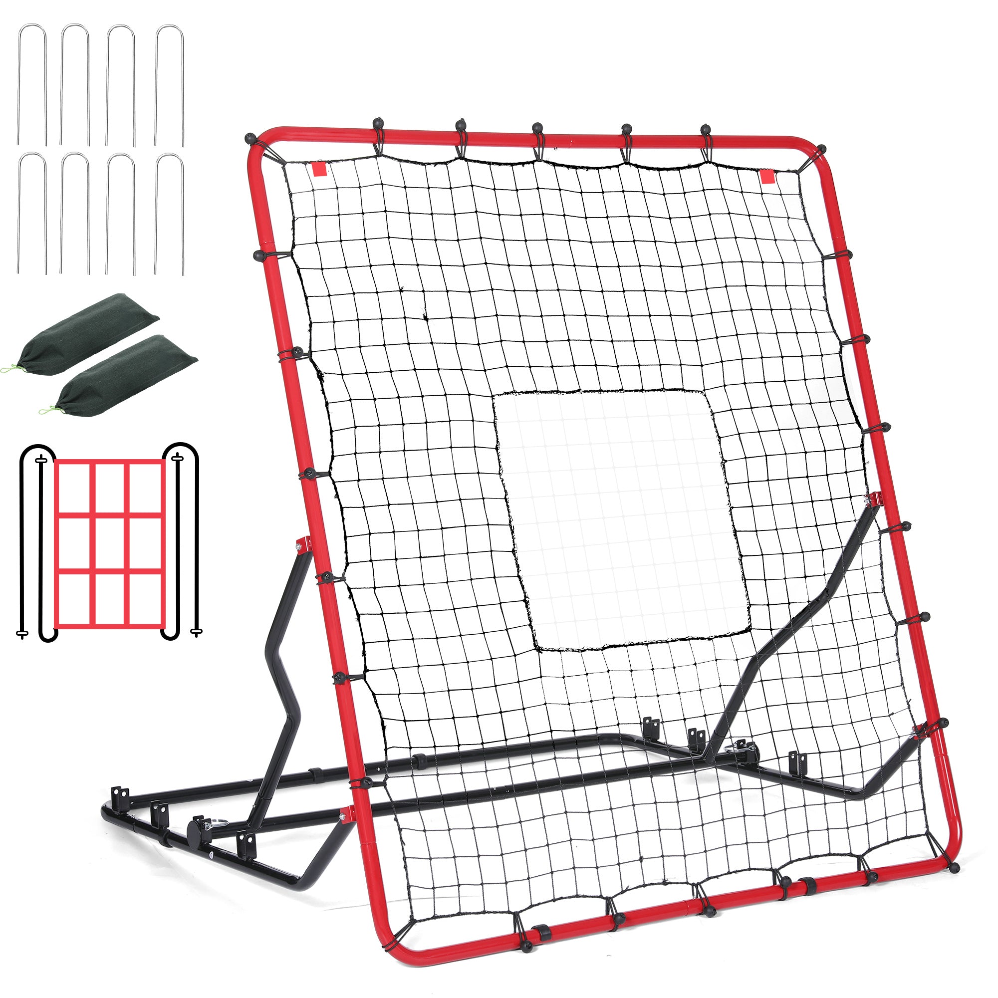 baseball-rebounder-net-4-adjustable-angles-front-view