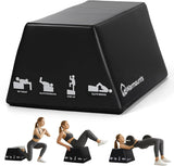 WARMOUNTS Hip Thrust Bench, 17.6" x 15.7" Multi-Functional Total Body Workout Box for Hip Thrust Box, Glute Bridge, Box Jump Training, Hip Thrust Machine at Home Gym