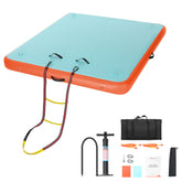 inflatable-floating-air-dock-non-slip-water-raft-front-view