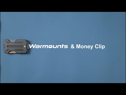 EDC-TW01 Metal Tactical Wallet, RFID Blocking Money Clip