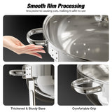 CD67 Chafing Dish Buffet Set, 5QT Round Glass Stainless