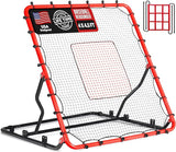 WARMOUNTS 4.5x4FT Baseball Rebound Net with 4 Adjustable Angles & Target Zones w/ Sandbags for Solo/Team Training
