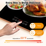 Electric Warming Tray Large 40×12 in, Food Warmer with Thermostat