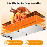 Electric Warming Tray Large 40×12 in, Food Warmer with Thermostat