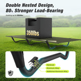 camping-cot-green-double-nested-design-80-stronger-load-bearing