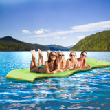 WARMOUNTS Floating Water Mat, 3-Layer Adult Foam Pad 13'x5'