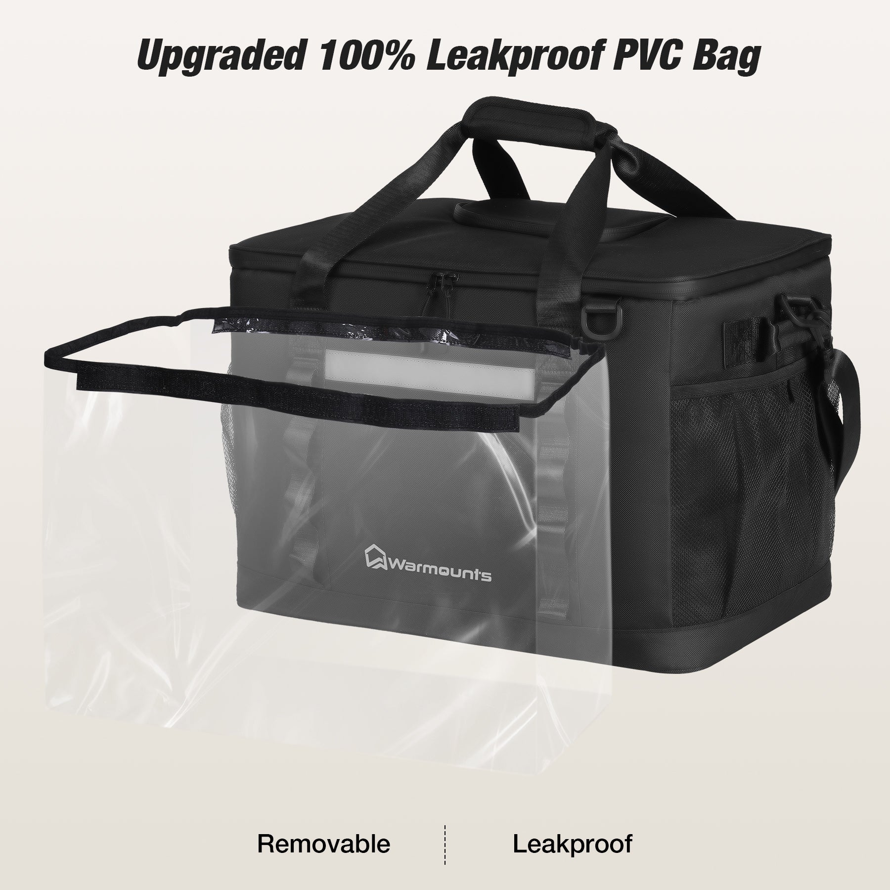 CB65 Soft Cooler Bag, 75 Cans Camping Waterproof- WARMOUNTS