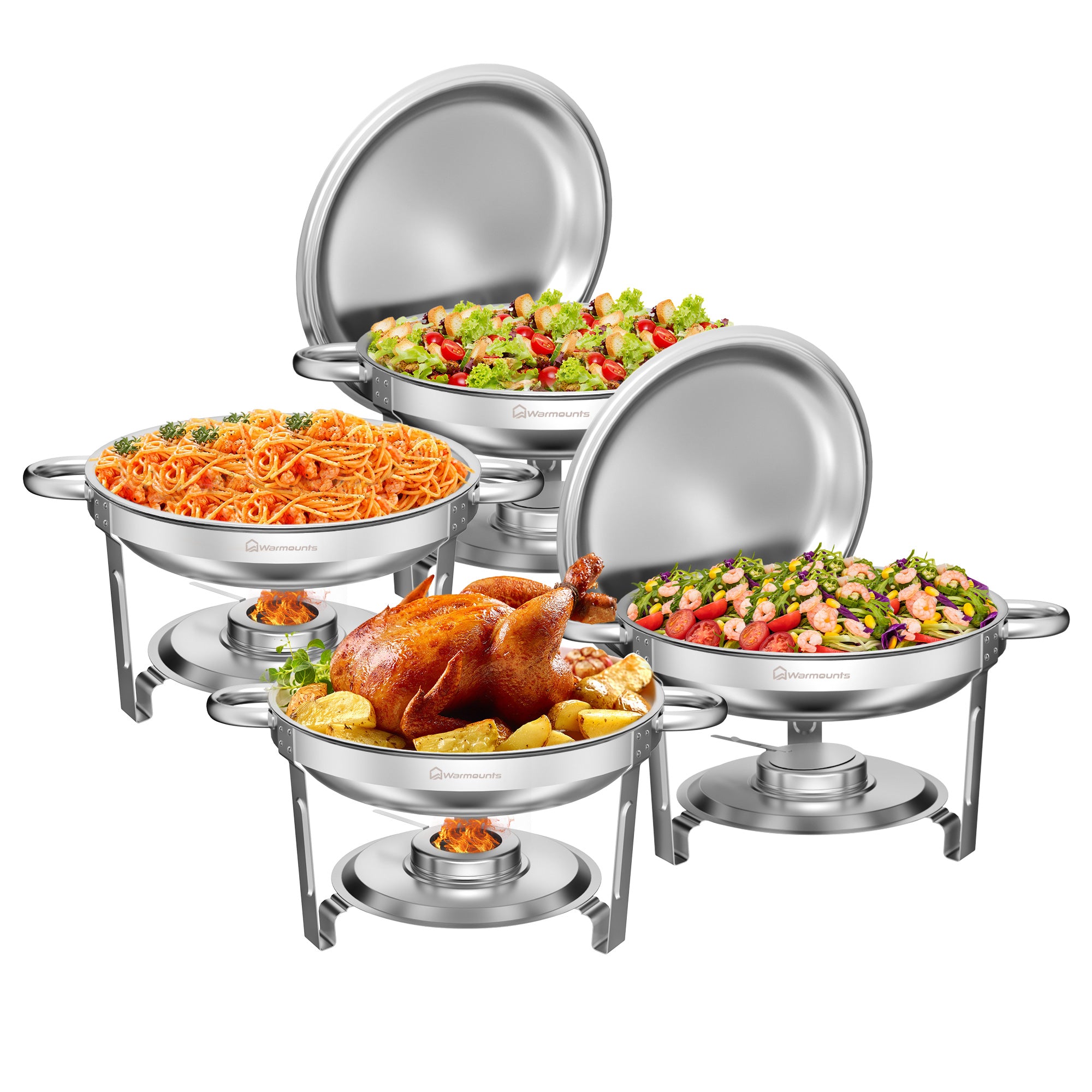 dbs-r-03-chafing-buffet-set-5qt-polished-stainless-steel-with-lid-4-pack