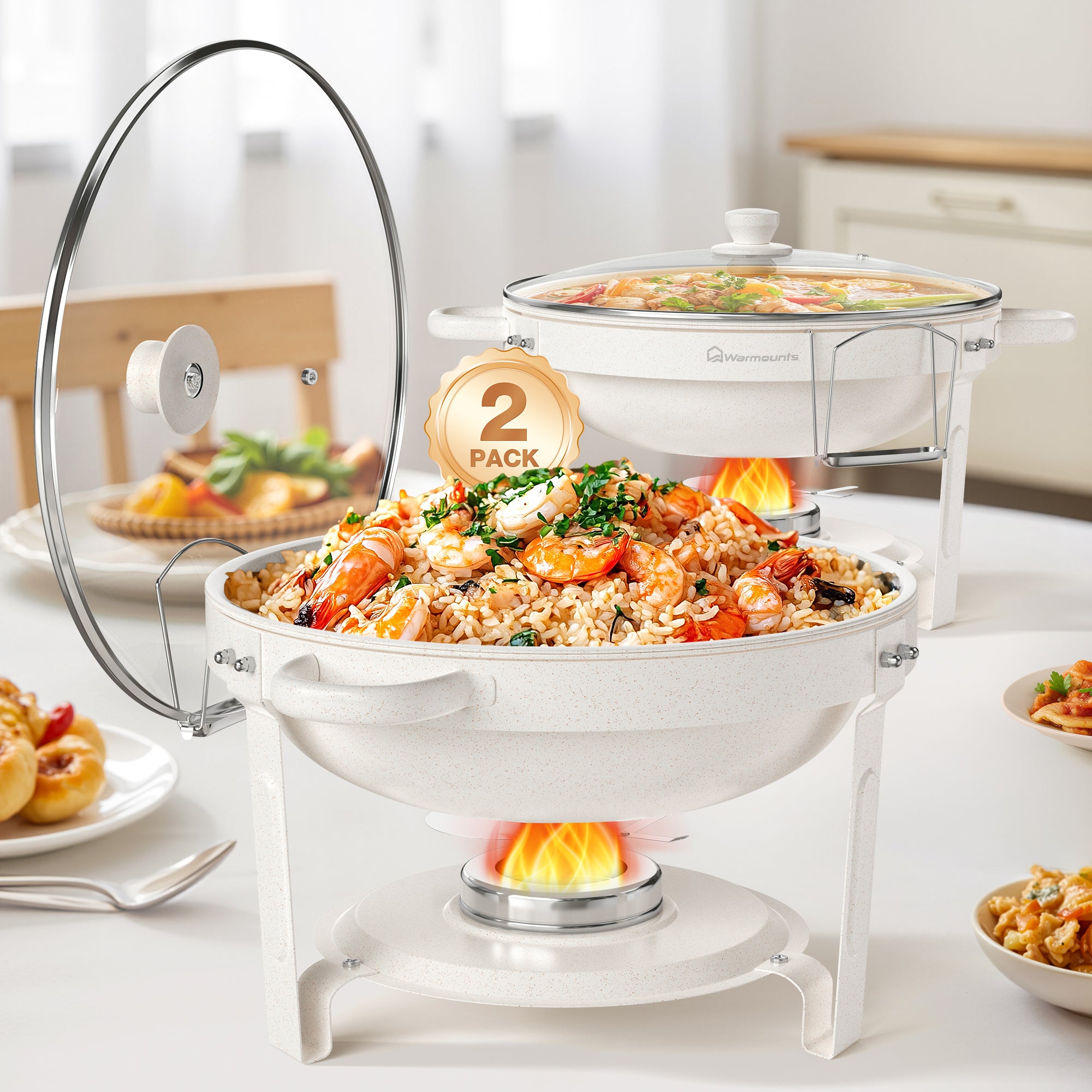 dbs-r-20-chafing-buffet-set-5qt-maifanite-coated-with-glass-lid-2-pack