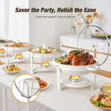 dbs-r-20-chafing-buffet-set-5qt-maifanite-coated-with-glass-lid-holder