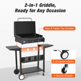 GD-02 Gas Griddle, Portable Flat Grill 23'' Foldable Trailer