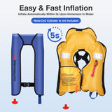 Automatic Inflatable Life Jacket , Waist Size: 50''