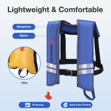 Automatic Inflatable Life Jacket, with 5 Reflectors