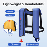 Automatic Inflatable Life Jacket , Waist Size: 50''