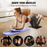 Pilates Board, Foldable Pilates Reformer Set with Timer 7-in-1 Multi-Purpose