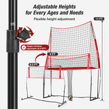 11*8 ft Volleyball Net with Ball Return Collection, Adjustable Height