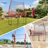 11*8 ft Volleyball Net with Ball Return Collection, Adjustable Height