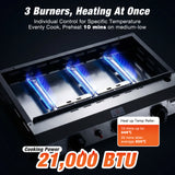 w-pg-02-propane-gas-griddle-3-burner-21000-btu-with-lid-3-burners-heating-at-once